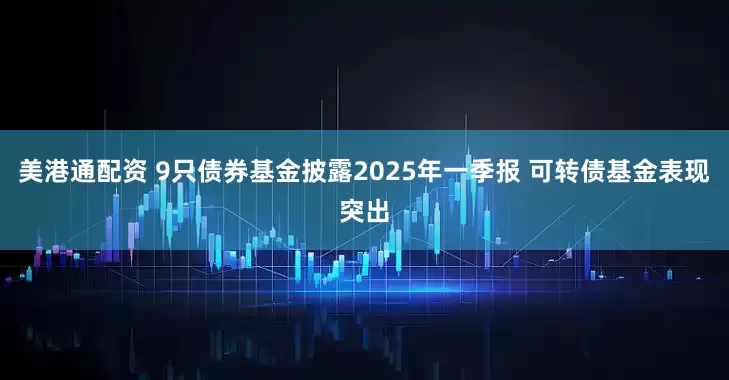 美港通配资 9只债券基金披露2025年一季报 可转债基金表现突出